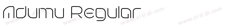 Adumu Regular字体转换 Adumu Regular字体转换